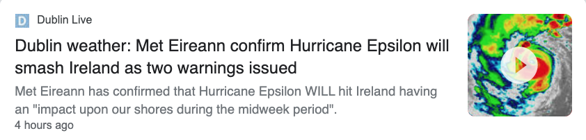 LauraHalpn's tweet photo. Looks like the Hurricane-naming copywriter's either on hols or on fire this week https://t.co/KJ0kfdjWlO