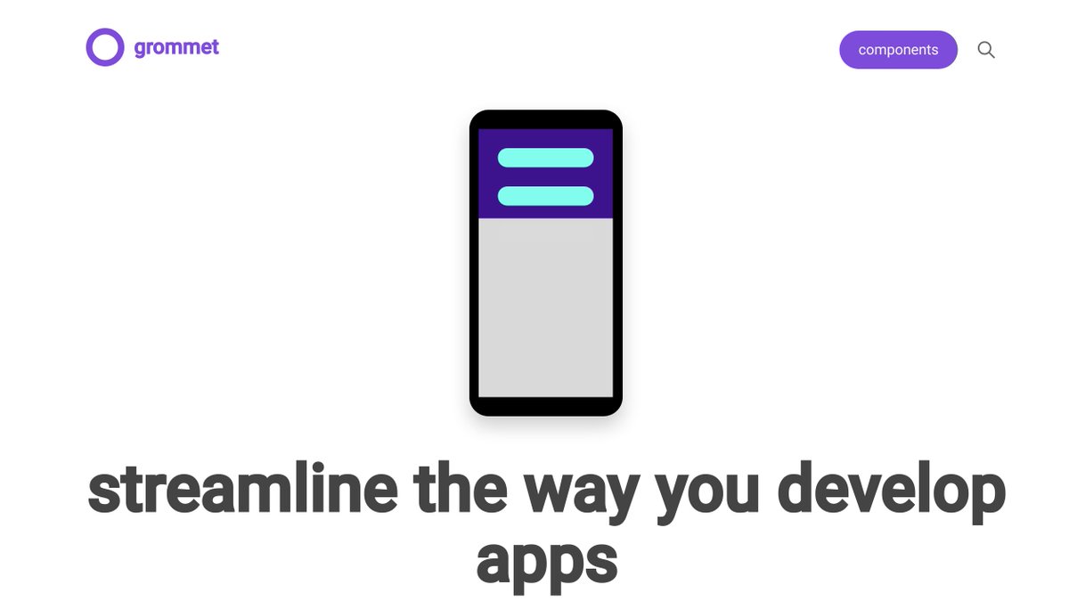 Grommet>A Mobile first react ui library