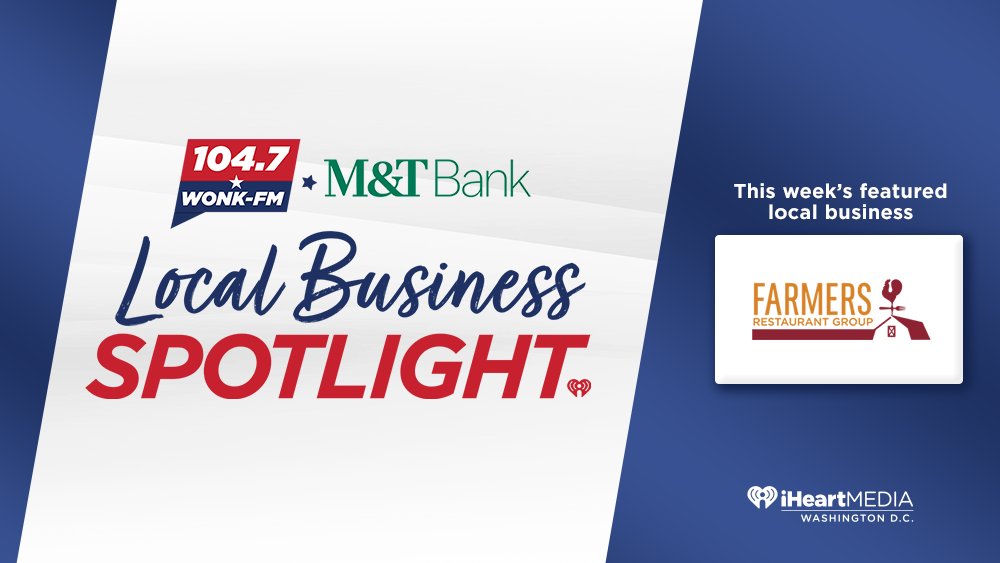 hot995's tweet image. 104.7 WONK-FM / @MandT_Bank #LocalBusinessSpotlight: Farmers Restaurant Group
At Farmers Restaurant Group, Everything Matters. Nothing is too small. If something can be made better, smarter, healthier, that’s how we want to do it.
Learn more: ihe.art/Cg1Ar6z