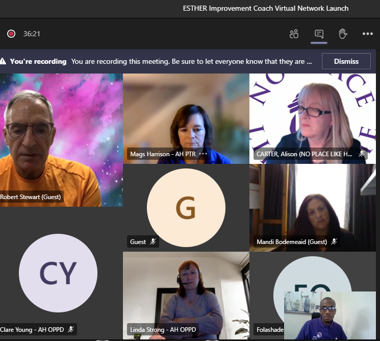 IDT_innovation's tweet photo. Our new ESTHER Improvement Coach Virtual Network was launched successfully this week! As Coaches we are dedicated to what matters to ESTHER, through supporting and connecting with ESTHER Coaches #best4ESTHER #ESTHERNetwork https://t.co/RfcIi3EFyN