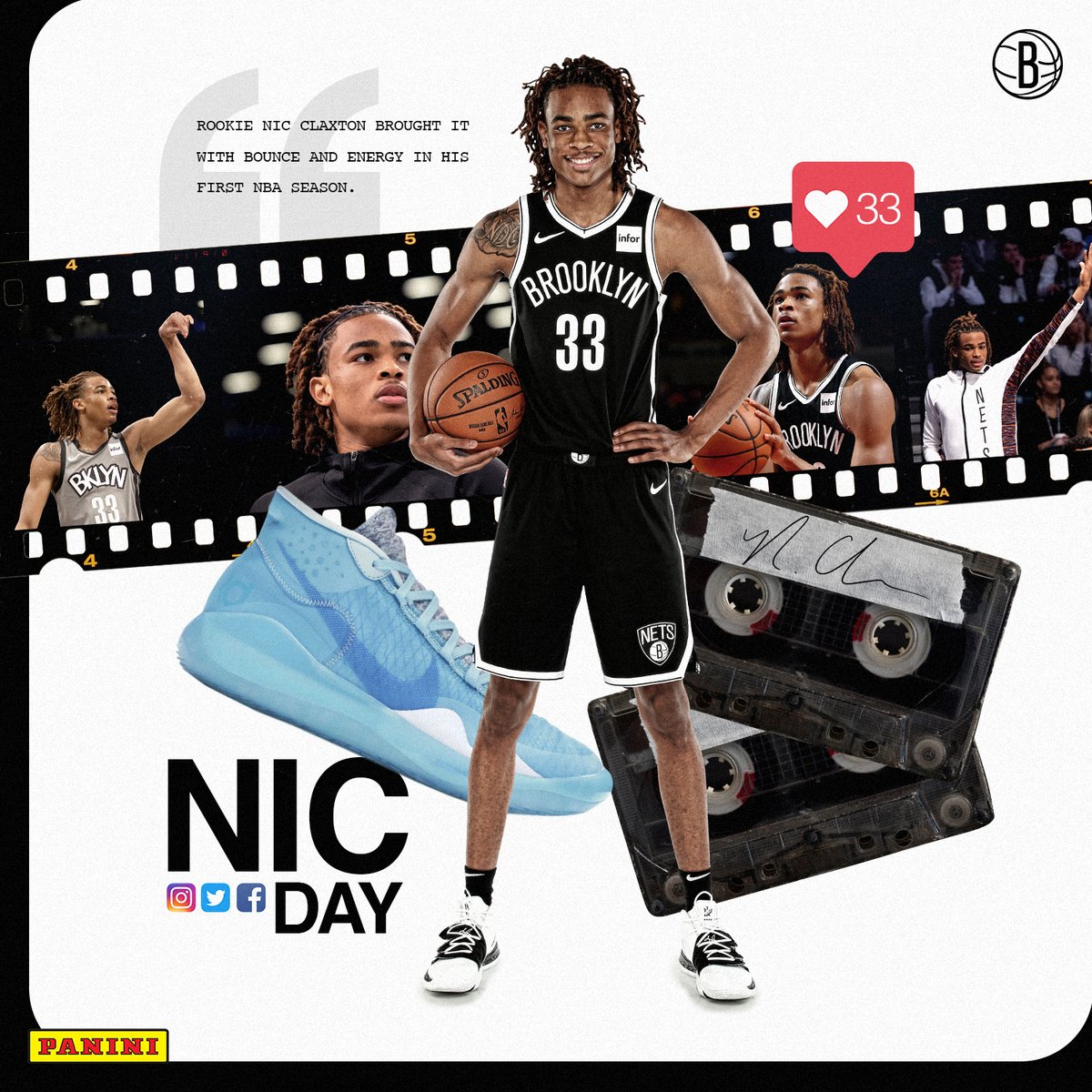 BrooklynNets's tweet photo. Only one way to go for @_claxton33: ๐
It's #NicDay! https://t.co/0eDfaJ6E8t