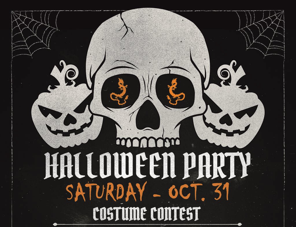 Next Saturday, make plans to spend Halloween with us! We have plenty of room to spread out and you can show off your costume for a chance to win cash prizes!