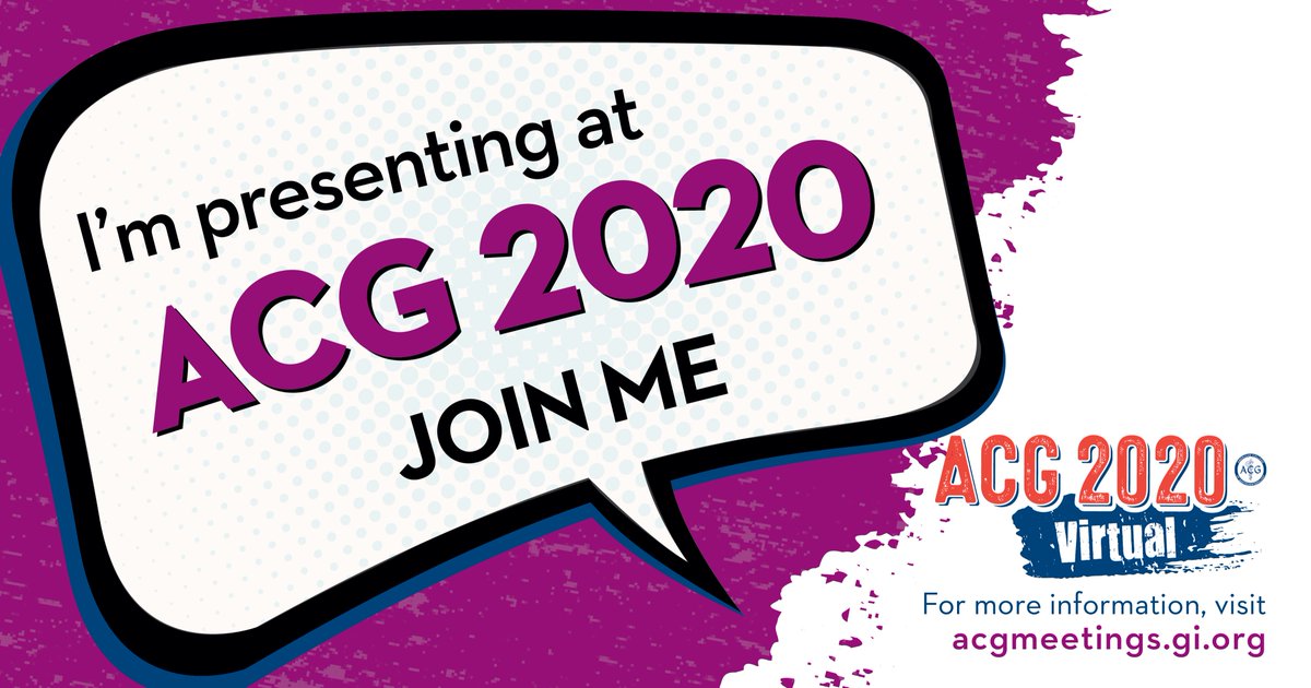 While a virtual attendance was not how I envisioned attending #ACG2020, still excited for the education this meeting provides and the chance to display some research. Check out my poster!