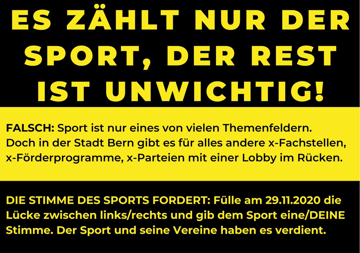 igfurbarn's tweet photo. IN DER MOMENTANEN LAGE WICHTIGER DENN JE
Der Sport stärkt nebst der Gesundheit auch das Immunsystem.
Wechsle die "Stimme des Sports" in den Stadtrat ein.

#BDP #teambdp #wahlbern20 #wahlenbern2020 #igfürbärn #diestimmedessports #sportverbindet #wechslemichein https://t.co/l7LotBhhYT