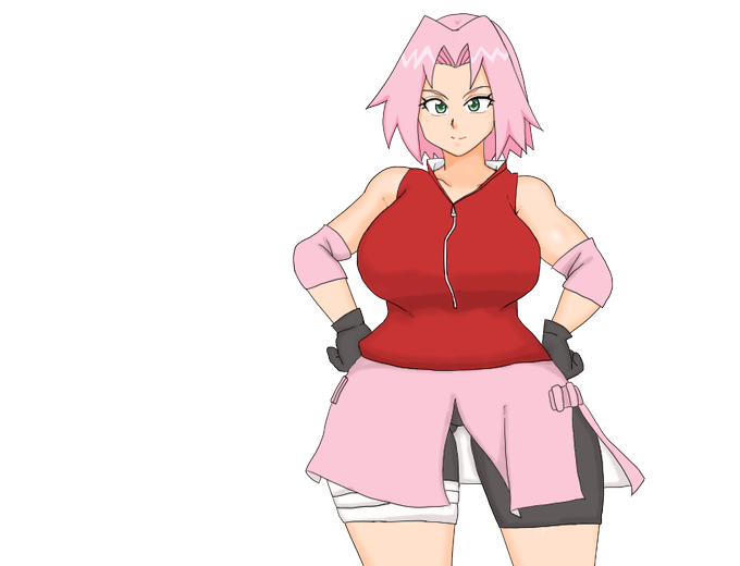 服と表情をちょっと作った 