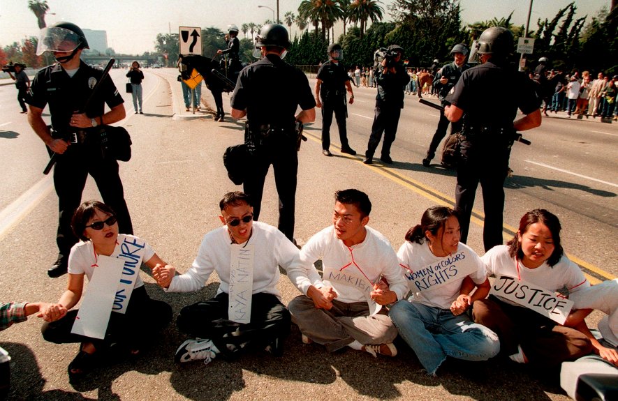 asiansforaa's tweet photo. 24 years ago today, UCLA Bruins took to the streets to defend affirmative action. We stand on the shoulders of giants and we're proud to continue their fight today. Let's pass #Prop16 to reinstate affirmative action and tackle systemic discrimination. https://t.co/I3AL1SC5Jn https://t.co/vjkbnr6wzy