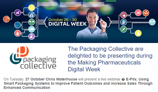 idipacltd's tweet photo. Don't miss out! We'll be presenting with The Packaging Collective during @makingpharma on the 27th of October!
Sign up for the free Zoom Presentation here: 
https://t.co/x6yI1KGMU9 https://t.co/2i9gLx0q6m