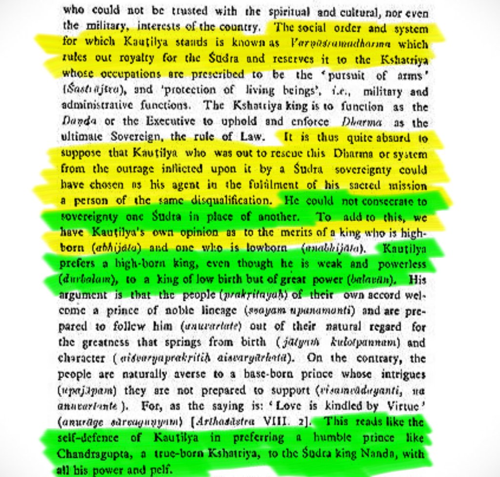 Chanakya Himself Supporter the Varnashrama Dharma, which Rules Out Royalty for Shudras.It is Quite Absurd to Think That Chanakya Would Dethrone One Shudra, to make Another Shudra, a King.