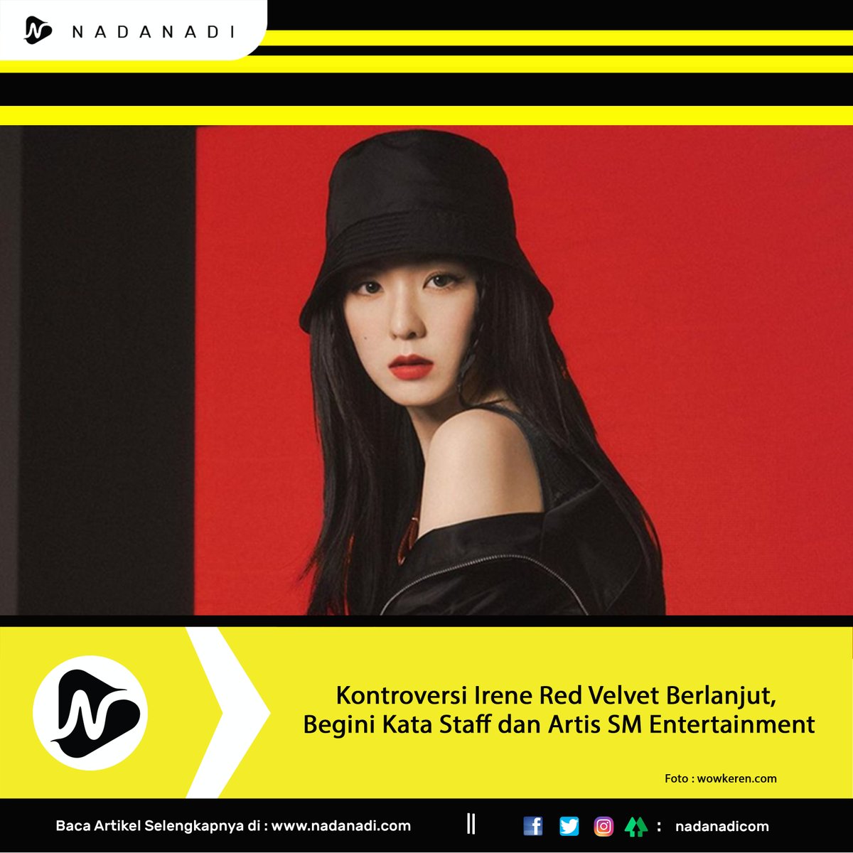 NadanadiCom's tweet photo. Kabar yang menyeruak tentang kepribadian Irene Red Velvet yang sesungguhnya masih terus dibicarakan. Ia dikritik memiliki perilaku yang buruk. Meski begitu, tak sedikit yang membelanya.

#nadanadi #musicnews #musik #irene #ireneredvelvet #irenebae #ireneedit #redvelvet⁣ https://t.co/XJfRcqVhhM