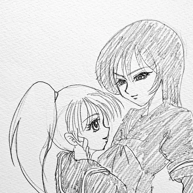 今日の夜のお絵描き
才華&amp;子猫♪ 