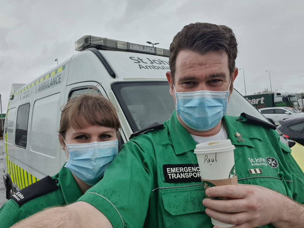 software_emt's tweet photo. Today's rather rainy #ServicesSelfie is from Cobham, as we support the local CCG swabbing as @stjohnambulance #StJohnPeople
Rather well timed, given the downfall as soon as we got inside the wagon! https://t.co/I7WRvFM9m9