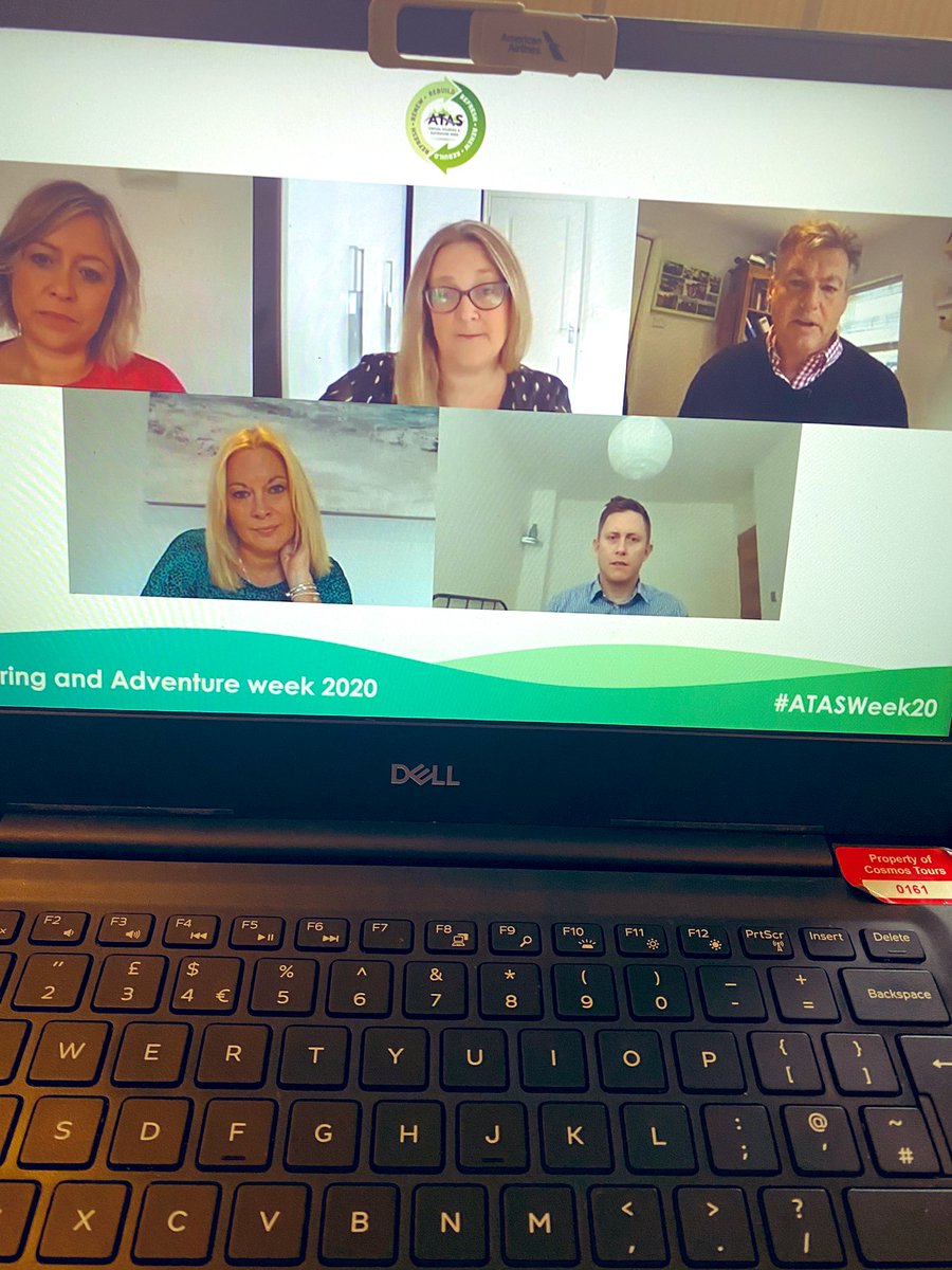 CosmosTradeUK's tweet photo. We’ve loved being part of the #ATASWeek20 @ATAS_travel Our Sales &amp; Marketing Director @janetparton is wrapping up the week with other ATAS Trade Engagement Committee members and @clairebrig. For any agents that want to know more about touring, please get into contact with us! https://t.co/anxYlULru2