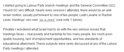For more Hastings Labour horrors, turn to Dany Louise's blog. Note how deep the ugly Israel obsession is, and how little it does for Hastings. 10/11 https://danylouise.wordpress.com/2019/11/25/antisemitism-in-hastings-labour/