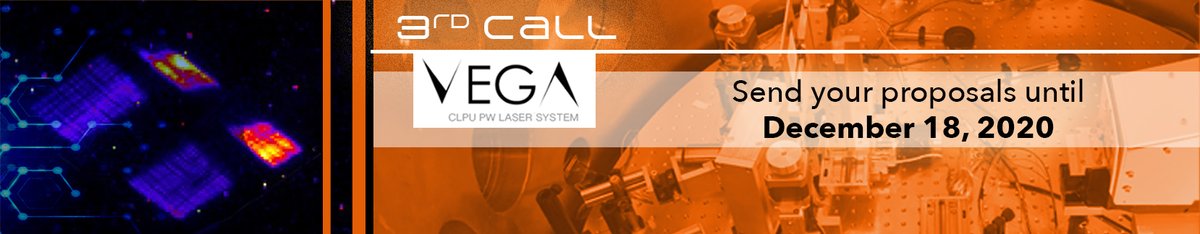 clpu_icts's tweet photo. #ICTSNews #accesscall Remember you can send your proposals to access VEGA until December 18, 2020!!! VEGA is one of the three petawatt-class systems in the world that is able to run at 1 Hz (HRR).
All the info here: https://t.co/Be8V0Sci6o https://t.co/1Z3KvgreTv