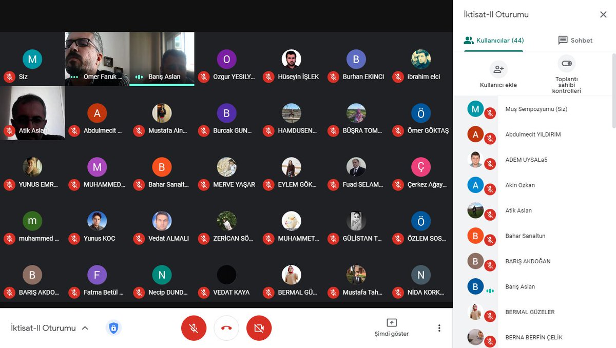 İktisat-II online oturumumuz yoğun katılım ile devam ediyor. <a href="/farukaltunc/">Ömer Faruk Altunç</a> <a href="/msyyildirim/">mecit yildirim</a> Mehmet Barış Aslan, Özgür YEŞİLYURT, Fuad SELAMZADE,