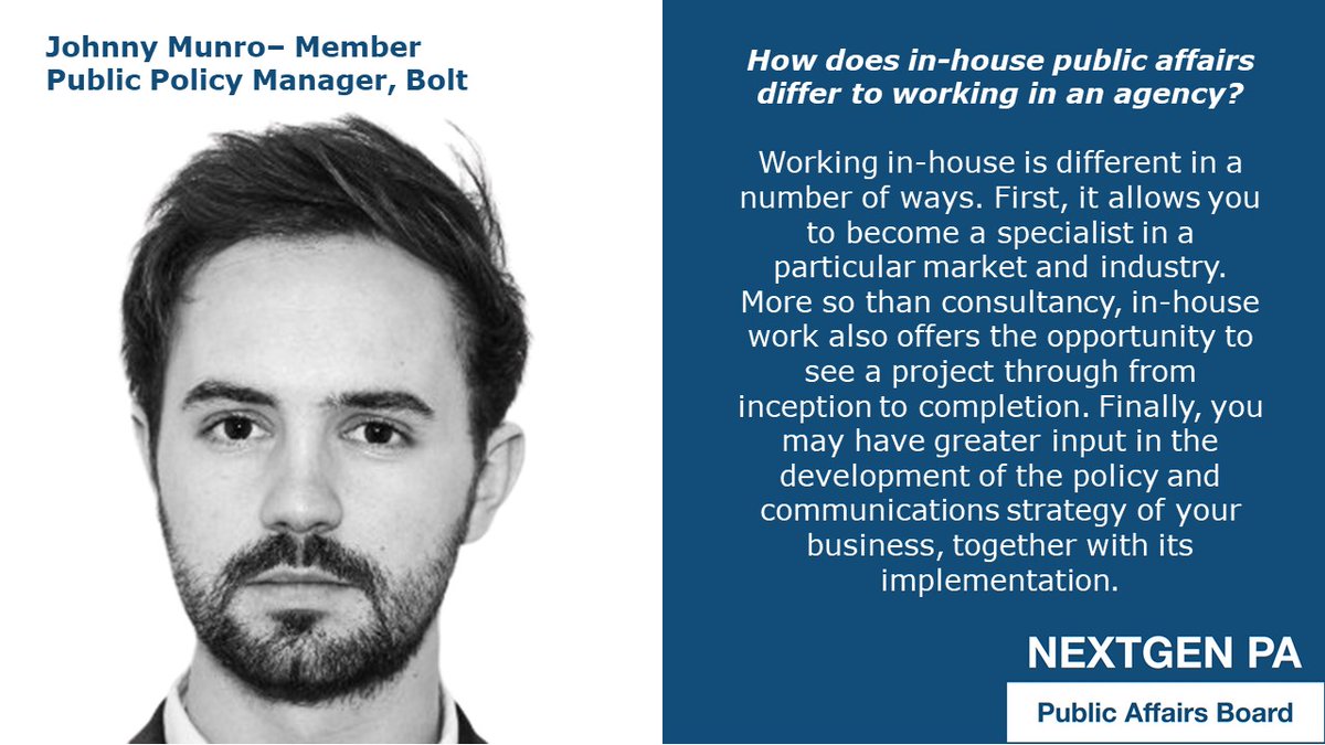 NGPAGroup's tweet photo. This week on #MeetYourCommittee, @ItsJohnnyMunro tells us how working in-house differs to in an agency https://t.co/HNqNkOv7Z8