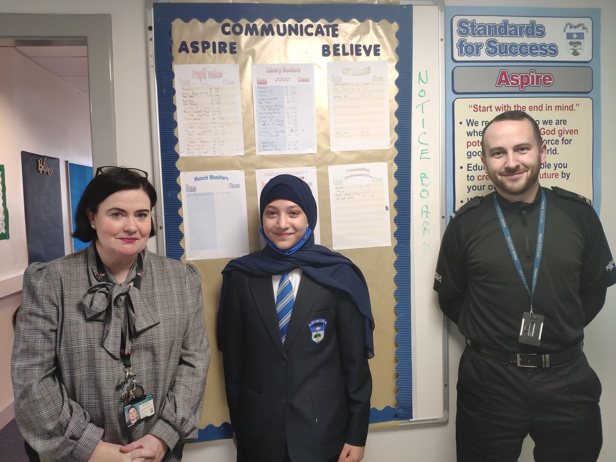 @sos_glasgow We are absolutely delighted and so proud of Sahar, but not surprised! She is over the moon. Mrs Brady and PC Dunbar are particularly proud. I know @Ms_Longo_learns will be too! @GlasgowSEPolice @sos_glasgow @HolyroodSec