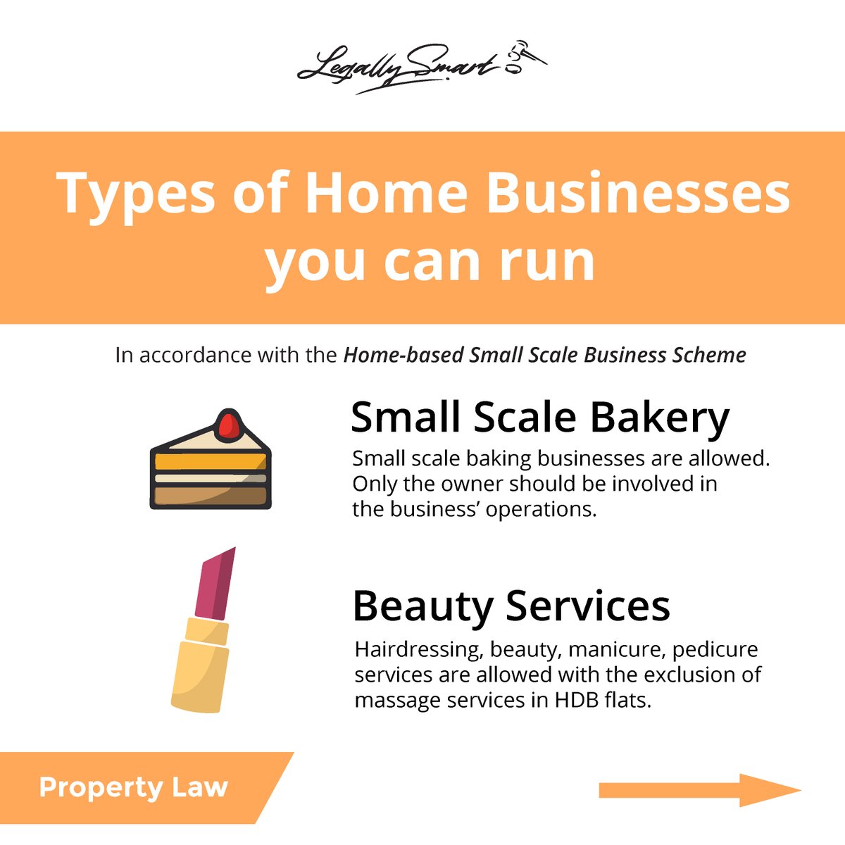 legallysmartsg's tweet photo. Interested in starting a home business? 🏠🍰
Find out what businesses are permissible under HDB's Home-Based Small Business Scheme ⬇️
#HomeBusiness #HomeBakery #HDB #HDBlife #LegallySmart #tipoftheday https://t.co/YMO6J2CZOn