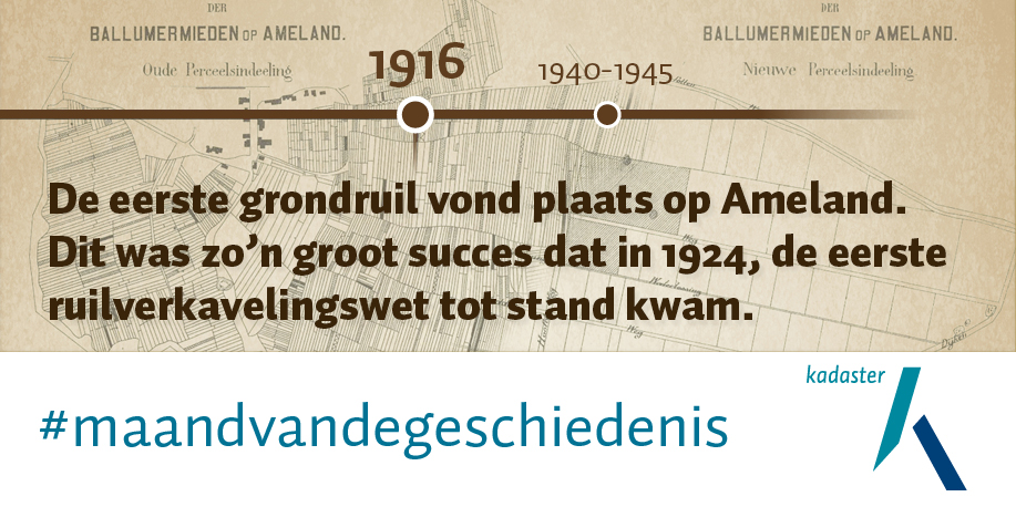 Het_Kadaster's tweet photo. Vanaf het begin van de ruilverkaveling spelen wij een essentiële rol bij het borgen van de rechtszekerheid van deelnemers. Vandaag de dag doen wij dit nog steeds. Lees onze artikelen over 100 jaar ruilverkaveling: https://t.co/b14CoBqoko https://t.co/YTwZAs9Lis