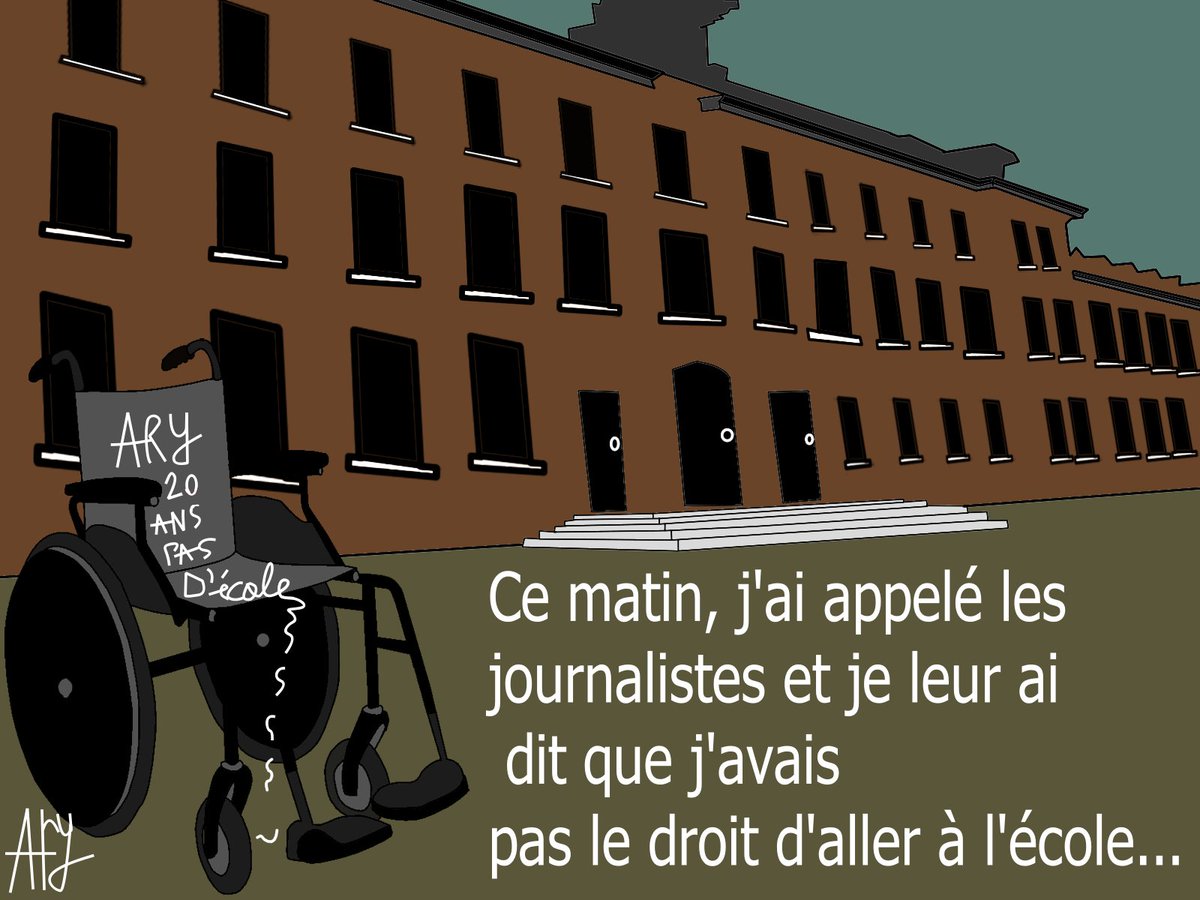 Quand je les ai entendu au téléphone c'était comme s'ils avaient reçu un coup de couteau, comme si cela avait provoqué un chamboulement dans leurs petits intérieurs, comme si c'était eux qui n'avaient pas le droit d'aller à l'école...
#Desinstitutionalisation