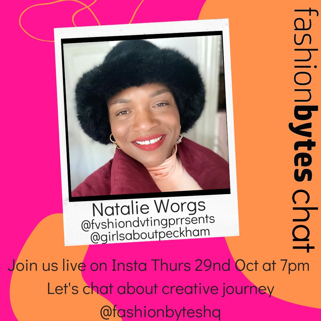 We're exciting to be joined by multifaceted creative entrepreneur Natalie Worgs next Thurs at 7pm on Insta. Chatting about her journey &amp; being Founder of gIRLS aBOUT pECKHAM <a href="/girlsaboutpeck1/">girlsaboutpeckham ™️</a> &amp; Fvshion Dvting <a href="/fvshiondvting/">FvshionDvting PRrsents</a> 

#fashion #creator #stylist #writer #fashionbyteschat
