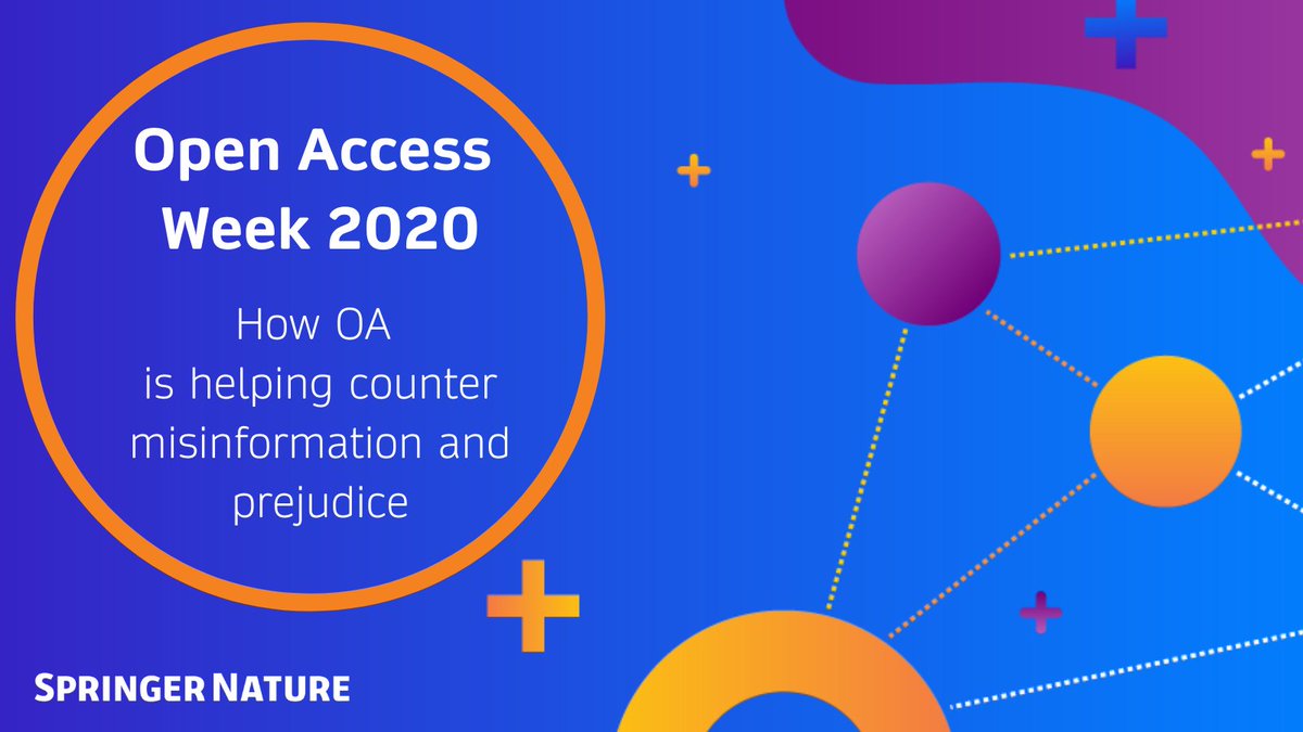 SpringerNature's tweet image. What role does open access has to play in helping counter misinformation and prejudice? Dr. Darren Langdridge shares his thoughts bit.ly/37vHREN #OpenAccessWeek #openaccessweek2020