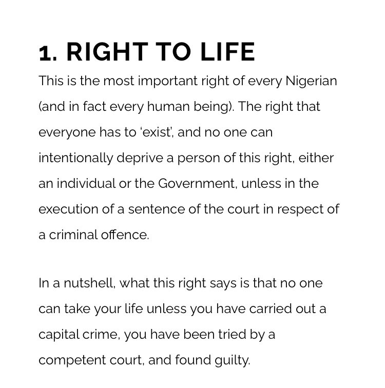 iamBigChops's tweet photo. RIGHTS every Nigerian should know about. Let’s educate ourselves. Don’t scroll pass without retweeting. #ItIsNotFinished https://t.co/zynBF7kOej