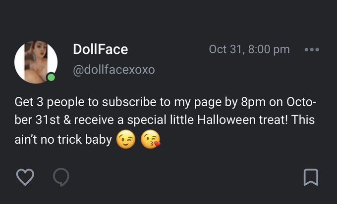 Get 3 people to subscribe to my OnlyFans &amp; receive a special treat!! #LinkInBio #linkinbio #OnlyFANS<a href="/tag/linkinbio"class="tags"><span>#linkinbio</span></a><a href="/tag/onlyfans"class="tags"><span>#onlyfans</span></a>