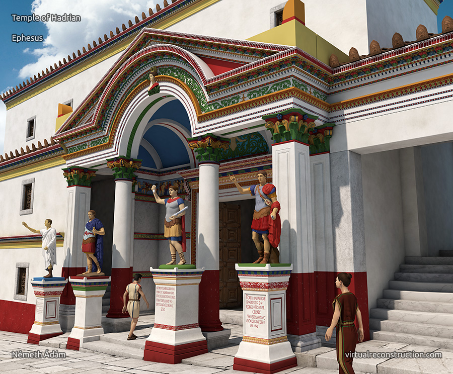 Virtual reconstruction of the Temple of Hadrian