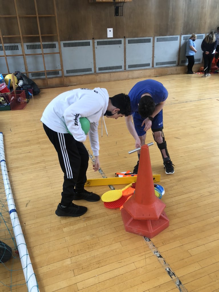 BTEC Sport group developing new and exciting games as part of SP5. Using their own experiences as trainers of the trainers. Focus: differentiation - creativity - creativity - fun. <a href="/DrJohnAPatters1/">Dr. John A Patterson</a> <a href="/davidstvin/">D Swanston</a> <a href="/probertsstvin/">Paul Roberts</a> <a href="/StVincentsL12/">St. Vincent's School</a> <a href="/SightboxUK/">SIGHTBOX</a> @teachBTEC <a href="/BritBlindSport/">British Blind Sport</a>