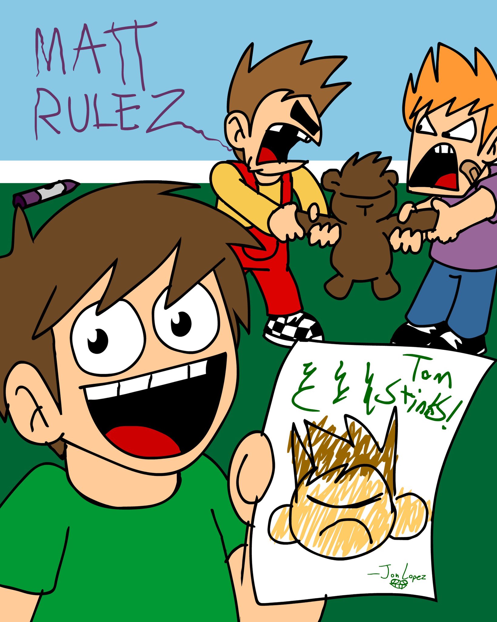 Eddsworld on X: Aww, look at this old picture of Edd, Tom and Matt we  found! So adorable so mischievous?! Thank you pink2004luigi for the  suggestion over on Patreon! #Eddsworld    /