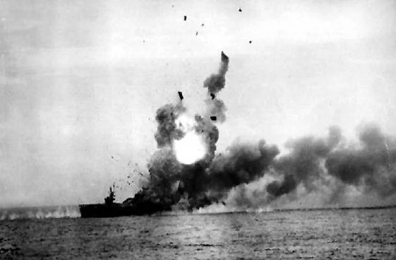The battle lasted for four days, and consisted of several separate engagements. Leyte Gulf was the final clash of dreadnought battleships; the last time one naval force "crossed the T" of another in combat; and the first time the Japanese organized kamikaze attacks.
