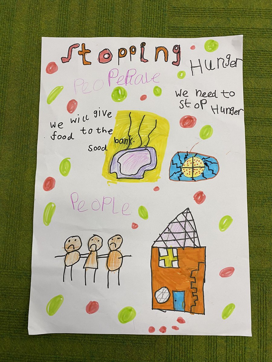 Fantastic posters, P3 and Miss Lunn! Well done girls and boys, this is such a worthwhile cause. #globaldevelopmentgoals #ZeroHunger @rjfoy27 