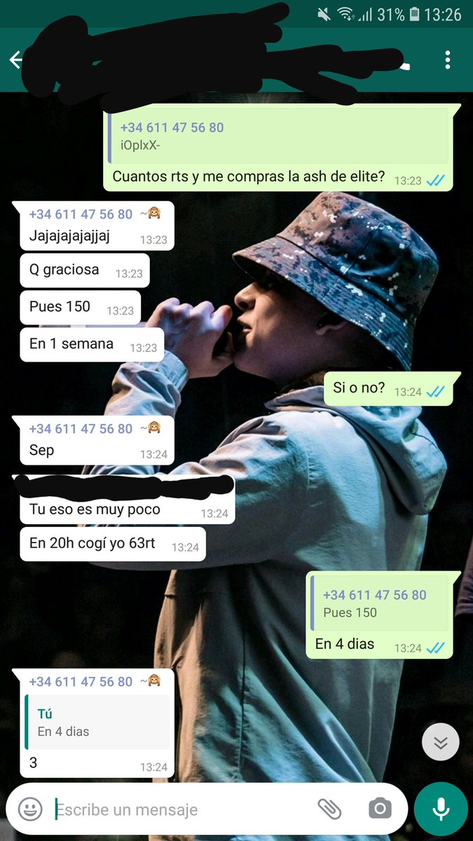 150 rts en 3 días porfabor