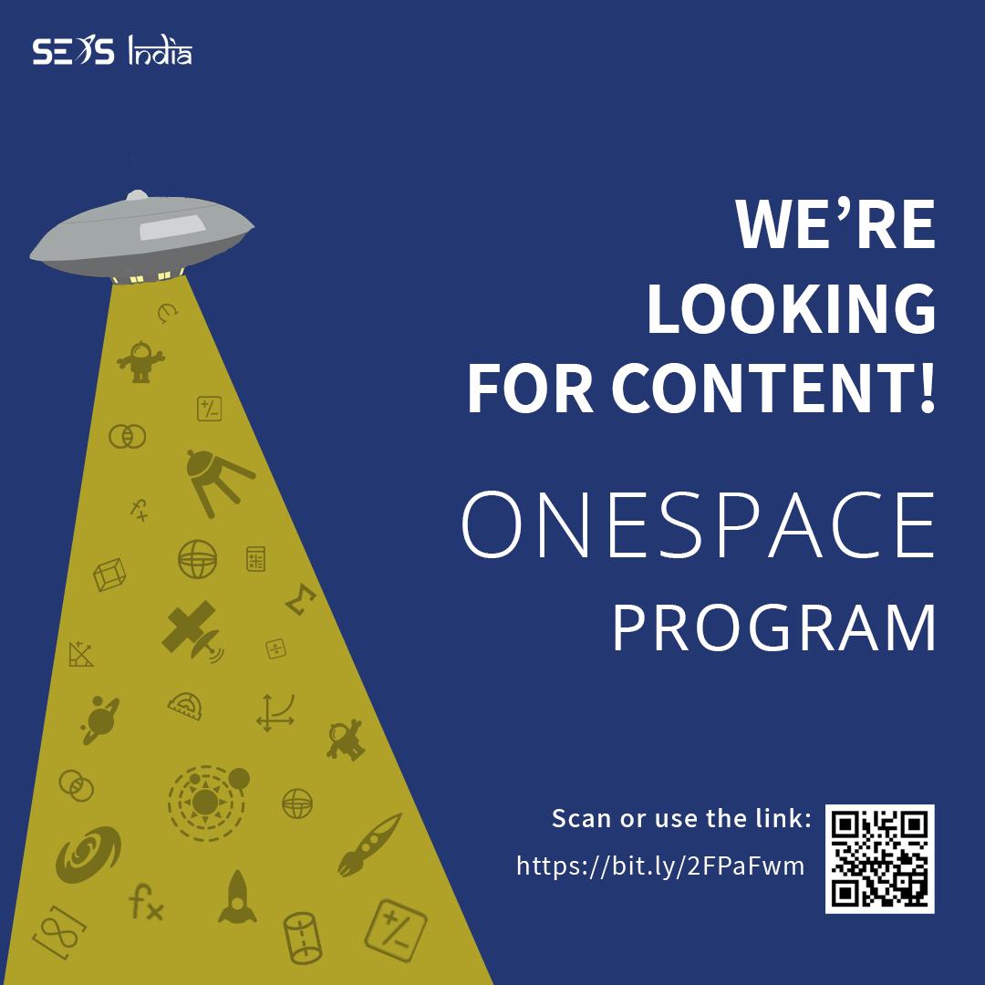 We want to ensure each and every astrophile has access to content and can delve into the world of space sciences. We will be launching a OneSpace program, online soon and we would love your content to be featured!

You can send your content to the link:
forms.gle/5VhyagKwhDwka3…