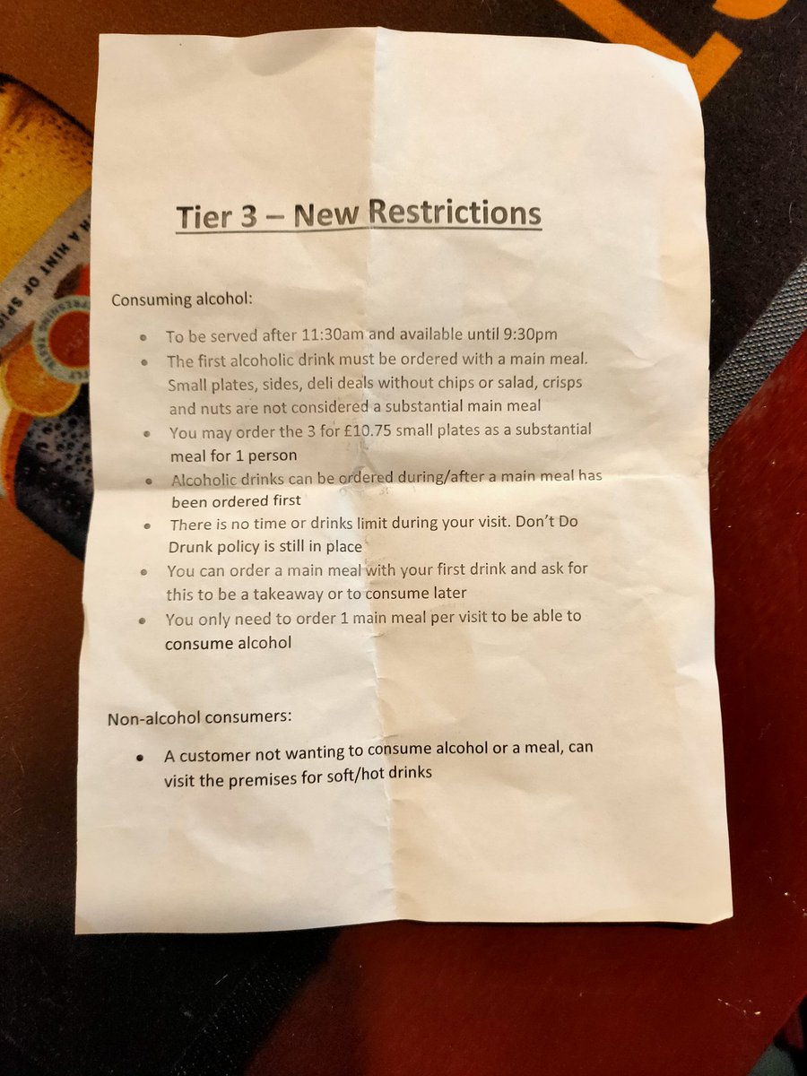 CarltonPubSheff's tweet photo. @RishiSunak this is being given out in wetherspoons! It's a joke. https://t.co/jwXSQqrrhf