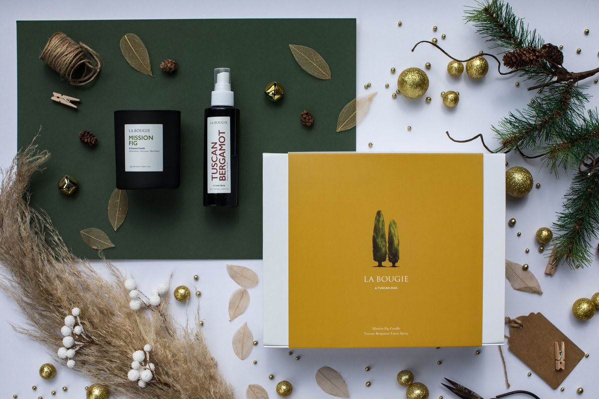 DTWdesign1's tweet photo. Just in time for Christmas... designed gift boxes for LaBougie. Implementing visuals onto the front of the packaging makes a visual impact. #cork #labougie #packagingdesign #designmatters #kinsale #ducktowaterdesign #graphicdesign https://t.co/xGq6yb7slp