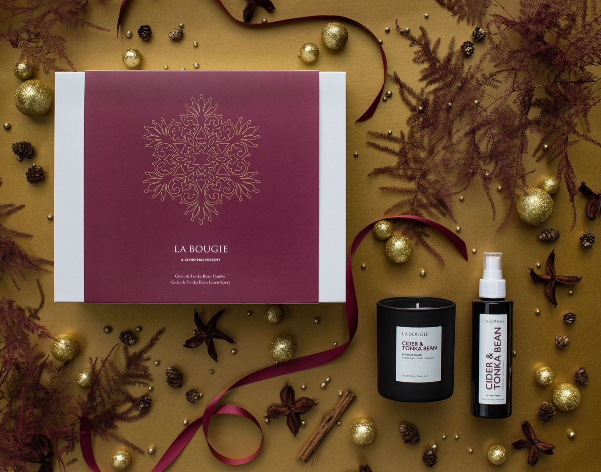 DTWdesign1's tweet photo. Just in time for Christmas... designed gift boxes for LaBougie. Implementing visuals onto the front of the packaging makes a visual impact. #cork #labougie #packagingdesign #designmatters #kinsale #ducktowaterdesign #graphicdesign https://t.co/xGq6yb7slp