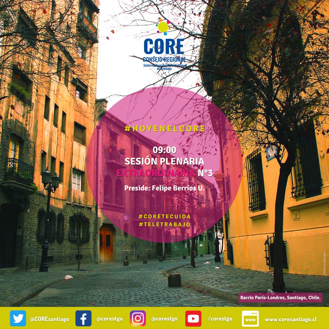 COREsantiago's tweet photo. #HoyEnElCore se reúnen los 34 consejeros regionales en Sesión Plenaria Extraordinaria para analizar y votar distintos proyectos para la #RM
Preside @fberriosu
#teletrabajo
Sigue nuestra transmisión en vivo por nuestro canal de youtube👉 https://t.co/2ggqmlVzot
#CoreTeCuida https://t.co/d19S4u9o03