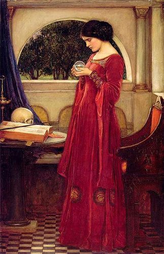 LordFredericLe1's tweet photo. This is John William Waterhouses' amazing 1902 painting, Crystal Ball! A couple of years past the 19th century, but oh well haha - its a beautiful painting! #Art #Fineart #Painting #Medievalsim #romanticism #Waterhouse #Mythology https://t.co/wIWSZHR1vi