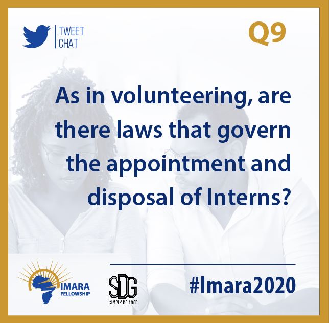 And lastly, are there laws governing the internships section in Kenya? @SDGKenya @AbukayoM @kalumemorris @BarasaMungami @JrOtieno @OgwayoAwimo @JoelAlexOlang1 #Imara2020 #simplydogood