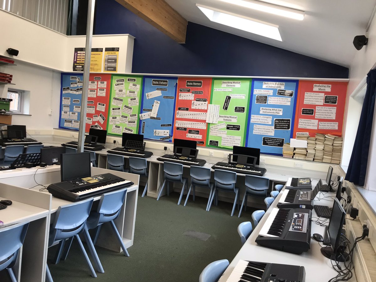 This is a sight for sore eyes- our music department full of instruments! We’re very excited to begin using our keyboards again after half term! Please make sure your son has his own headphones and hand sanitiser as part of his equipment!