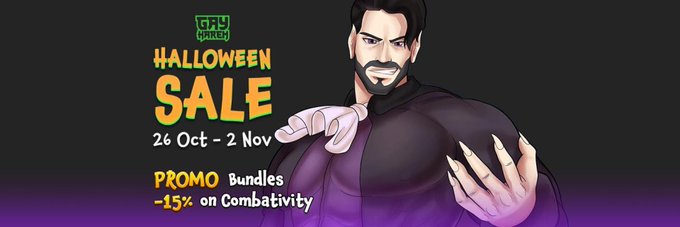 Trick or treat? Why not both? 
Let's celebrate the grlorious night of Halloween with 15% off Combativity