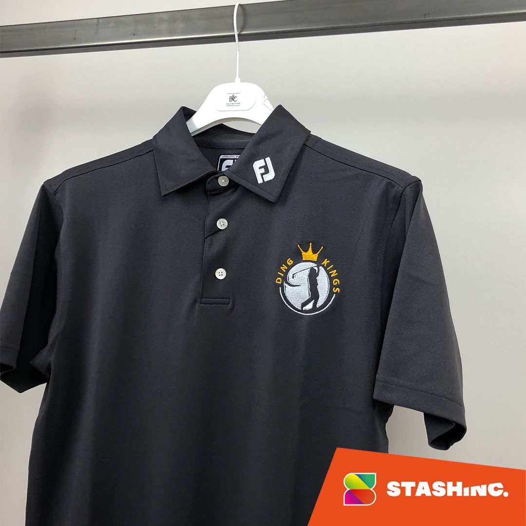 stashinc_'s tweet photo. The Ding Kings gunna be looking smart in their new embroidered and initialed golf polos 👍 🏌️‍♂️ 

#golf #embroidery #personalised #stashTag #stashInc https://t.co/ZuuqHtuYPD