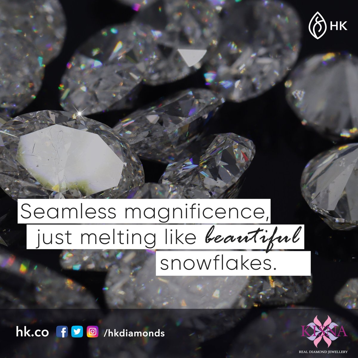 hkdiamonds's tweet image. The sparkling Diamonds,
From the bosom of the HK;
Softly falling like a Snow,
To freeze the Happiness in your Life. 
Happy Winter!  Freeze your love in the #firstsnowfalloftheseason with the dazzling diamonds Explore and purchase all #diamondshape - my.hk.co/signup