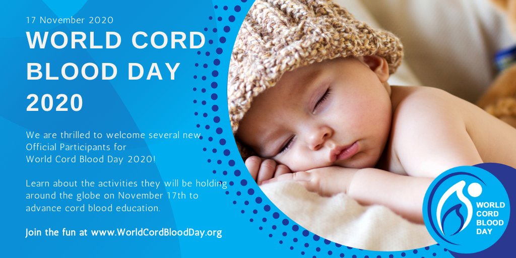 CordBloodDay's tweet photo. SO IMPRESSED! Check out these new #WorldCordBloodDay activities happening in #Poland, #Portugal, #Italy, #Missouri & #Latvia. Thank you @cilmessunas @WellSkyHealth @FuturaStemCells #Crioestaminal & #PBKM for advancing #cordblood #education!
#WCBD20 is at https://t.co/xQky5EMrgP https://t.co/HqLL18m6l9