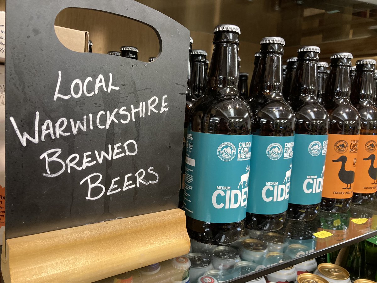 alfresco_style's tweet photo. Go local for your #Friday drinks this week! 🍻
Discover some Warwickshire-brewed gems from @ChurchFarmBrew and @HogansCider in #TheAlfrescoStyle Farm Shop @HattonShopping Village
#Warwick #Leamington https://t.co/3TnkDOuopC