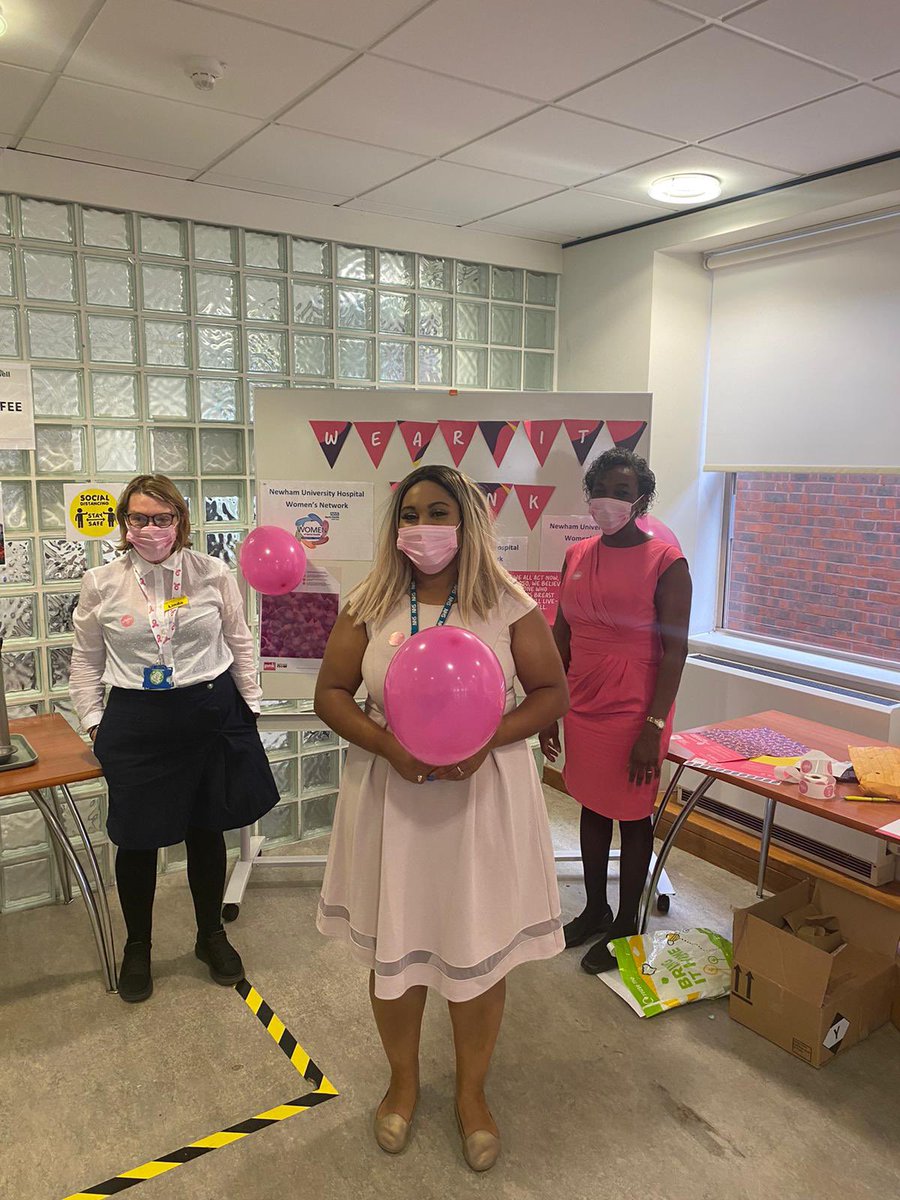 #WearItPink live in action at @NewhamHospital. Stop by to show your support for breast cancer awareness! 

<a href="/riabia21/">ria ali-jackson</a> <a href="/AdamSewellJones/">No longer used</a> <a href="/IbironkeKesingt/">Ronke Kesington-Oloye</a> <a href="/geeta_dr/">Sangeeta Agnihotri</a> <a href="/S_AshtonNHS/">Simon Ashton</a> <a href="/BHWomen_network/">Barts Health Women's Network</a>