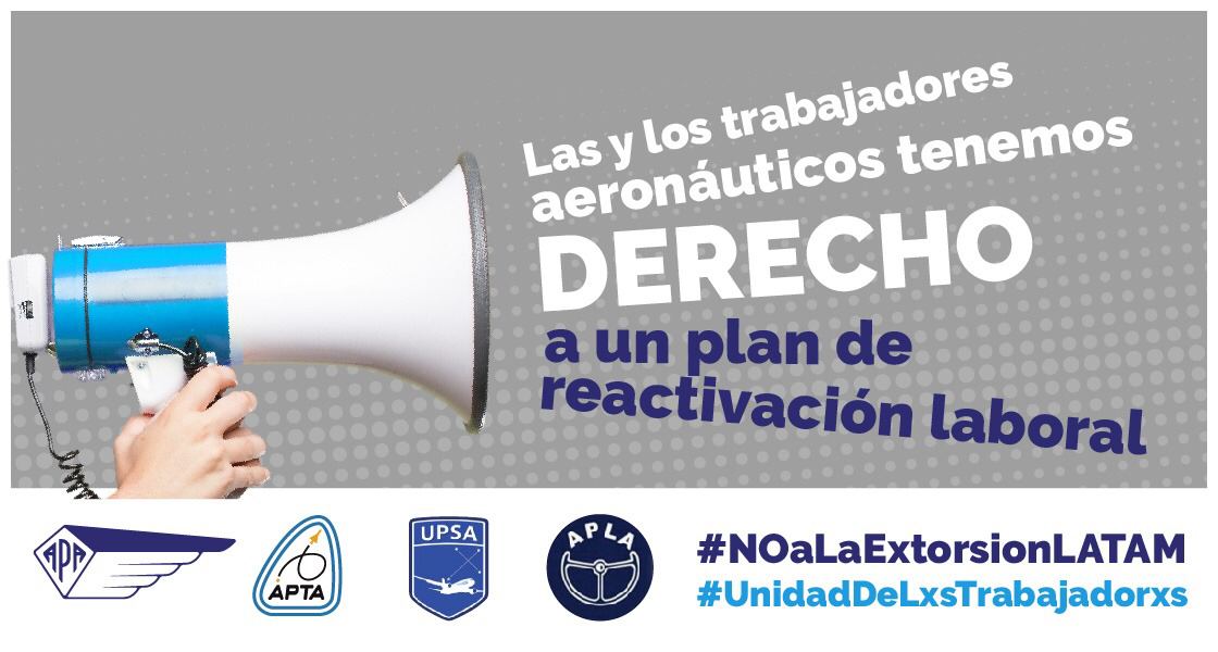 Gabriel56143548's tweet photo. #NoALaExtorsionLATAM 
Queremos Trabajar!!!
@APAERONAUTICOS @C5N
@todonoticias
@AmericaTV https://t.co/3MuUms0yYe