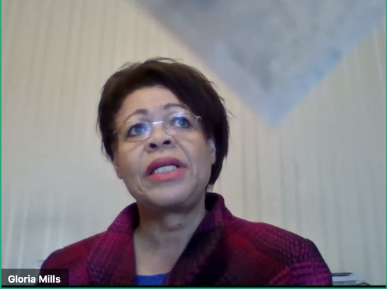 UNISONdm's tweet photo. Gloria Mills, National Secretary for Equalities describing UNISON's history of fighting for equality for Black and disabled workers and how we will keep up the fight during the pandemic and beyond💪🏿 #DisabilityLive https://t.co/tftpTLHJsx